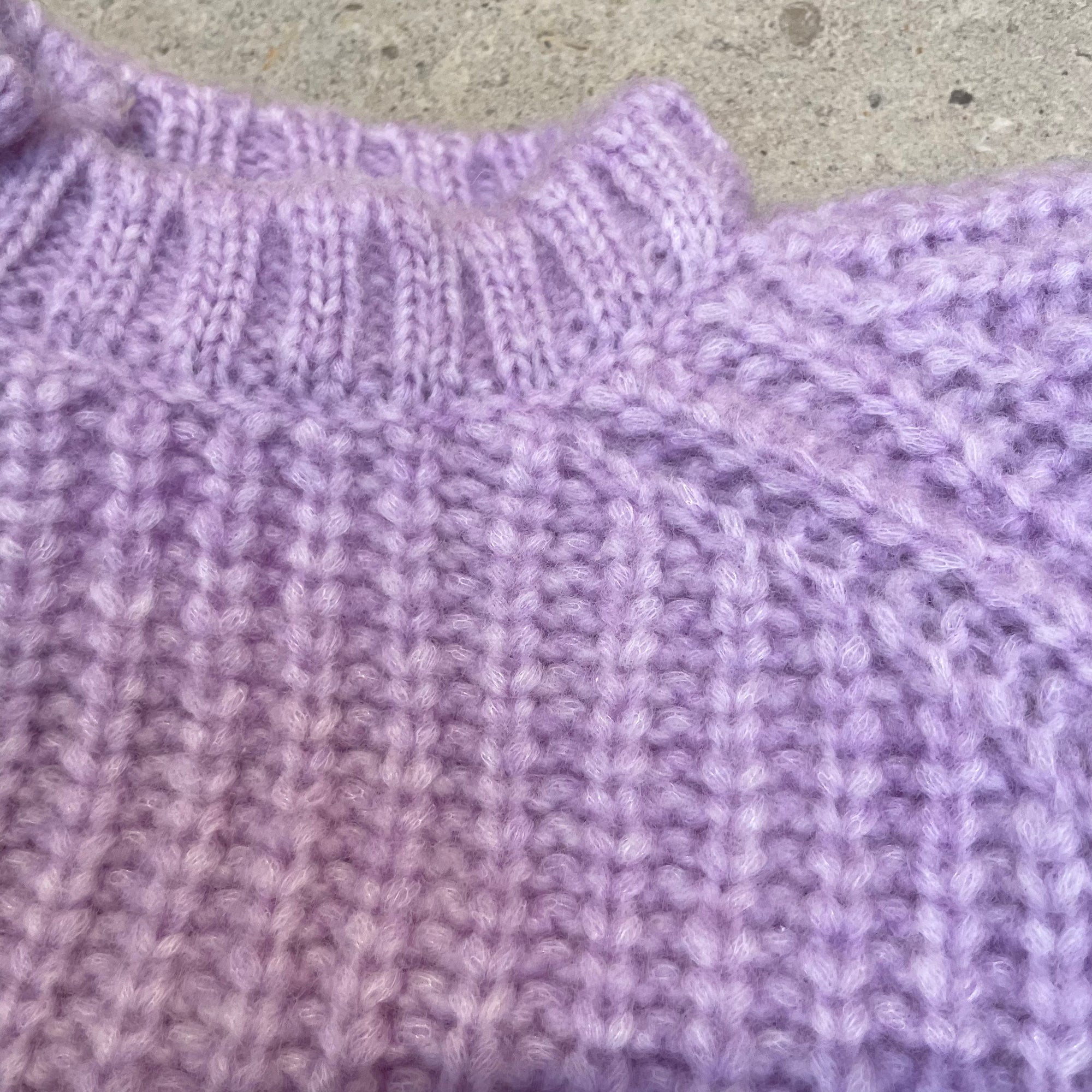 Pequeno tocon - wool sweater - lila