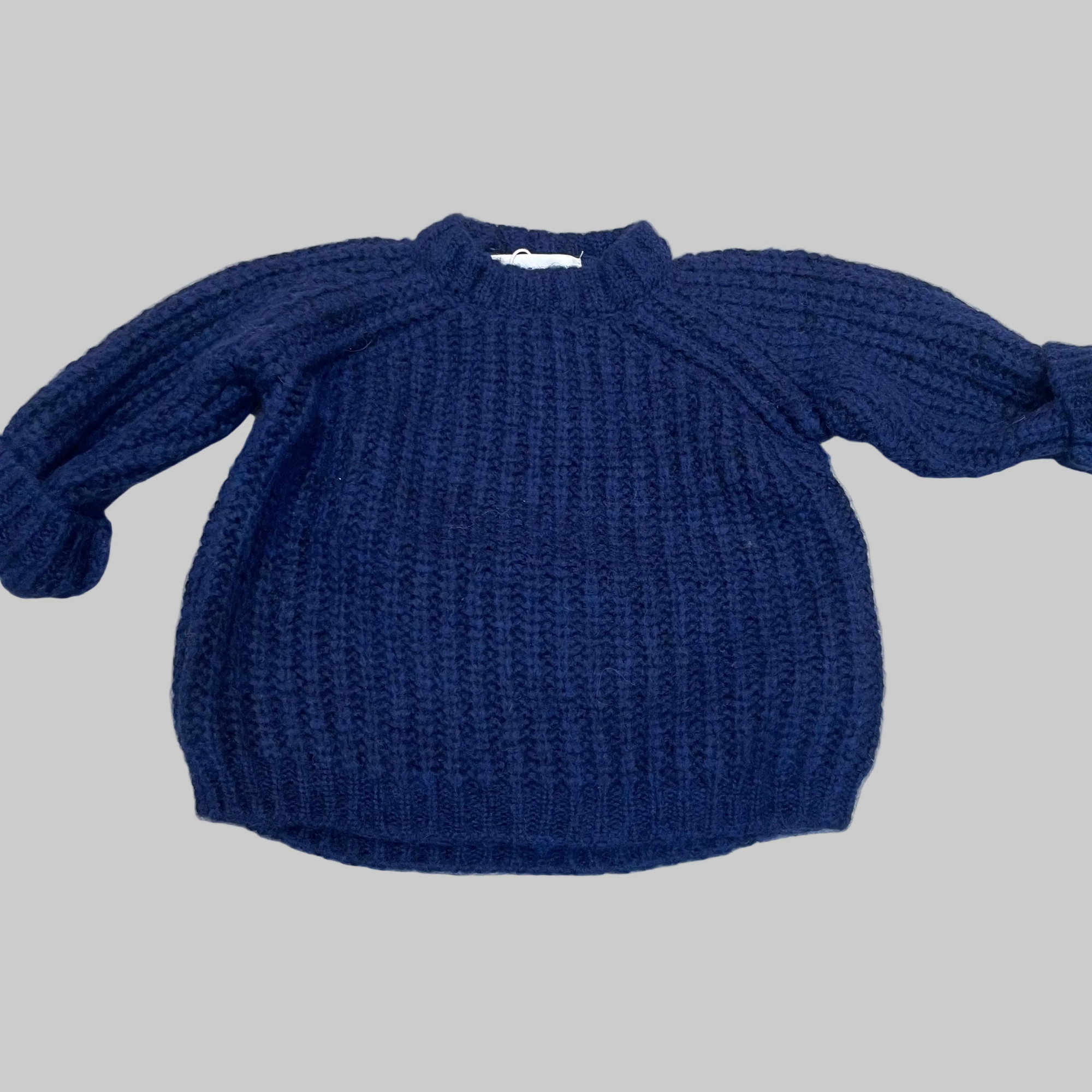 Pequeno tocon - wool sweater - cobalt blue