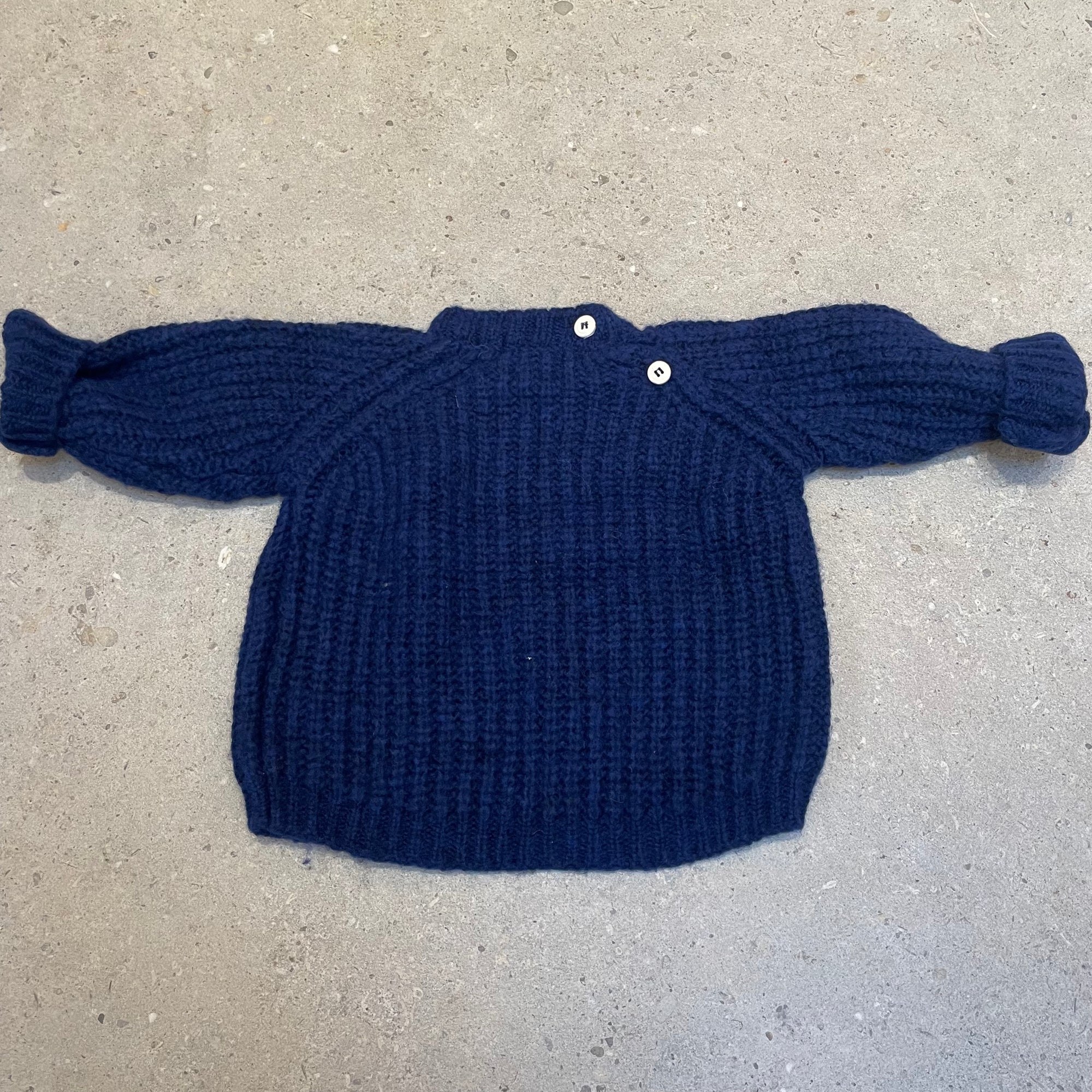 Pequeno tocon - wool sweater - cobalt blue