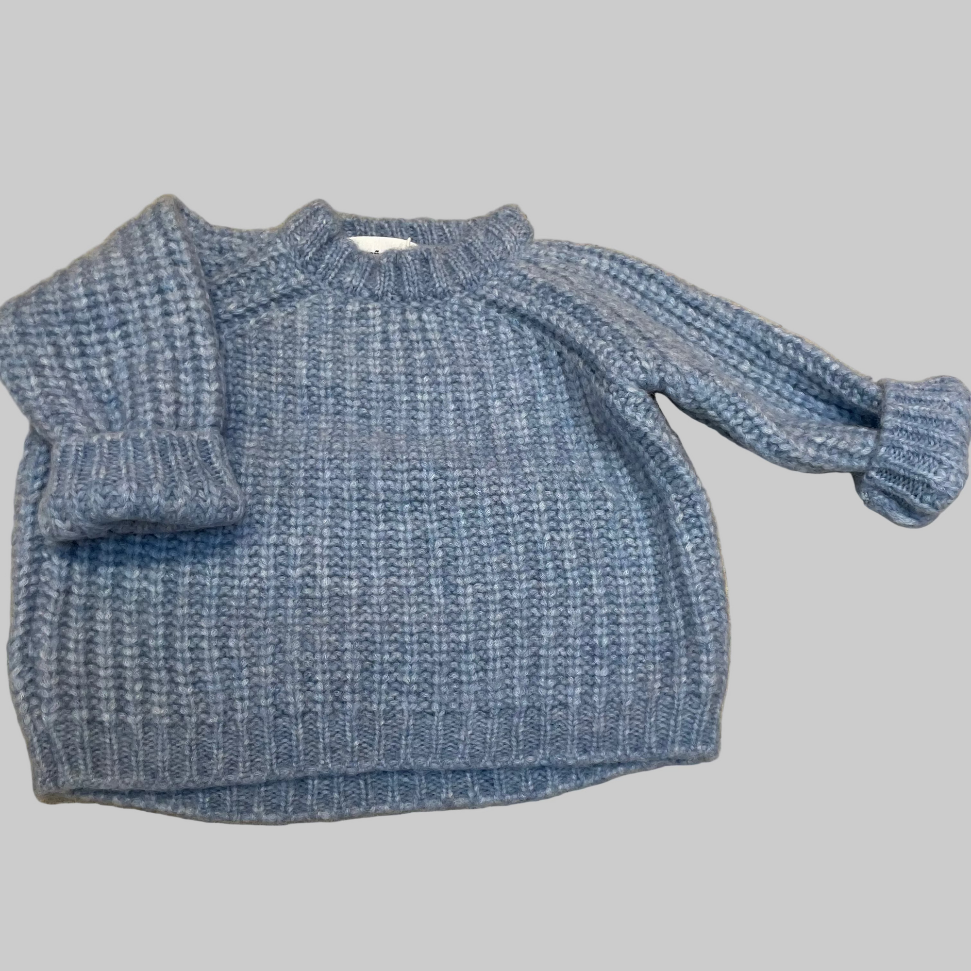 Pequeno tocon - wool sweater - light blue