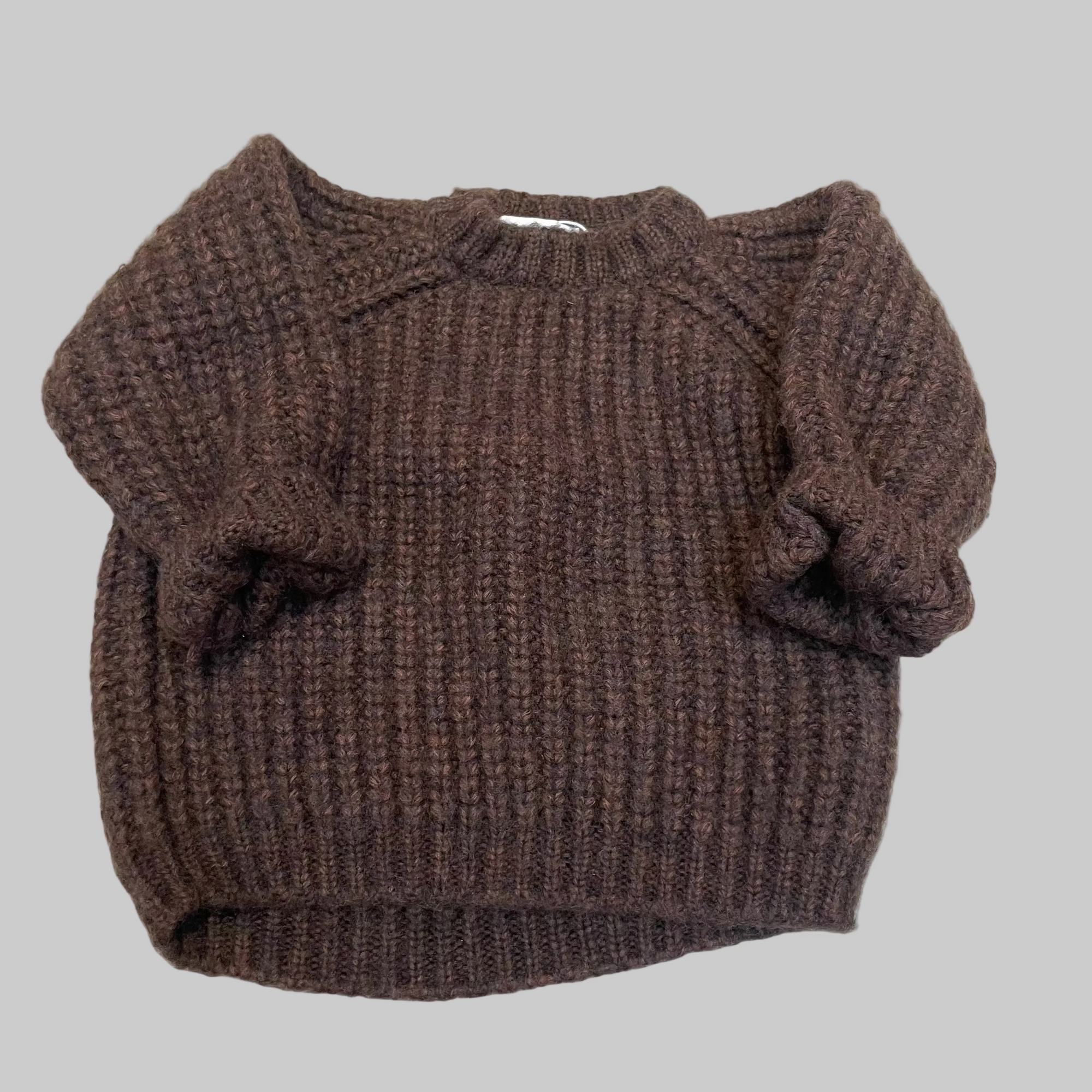 Pequeno tocon - wool sweater - brown