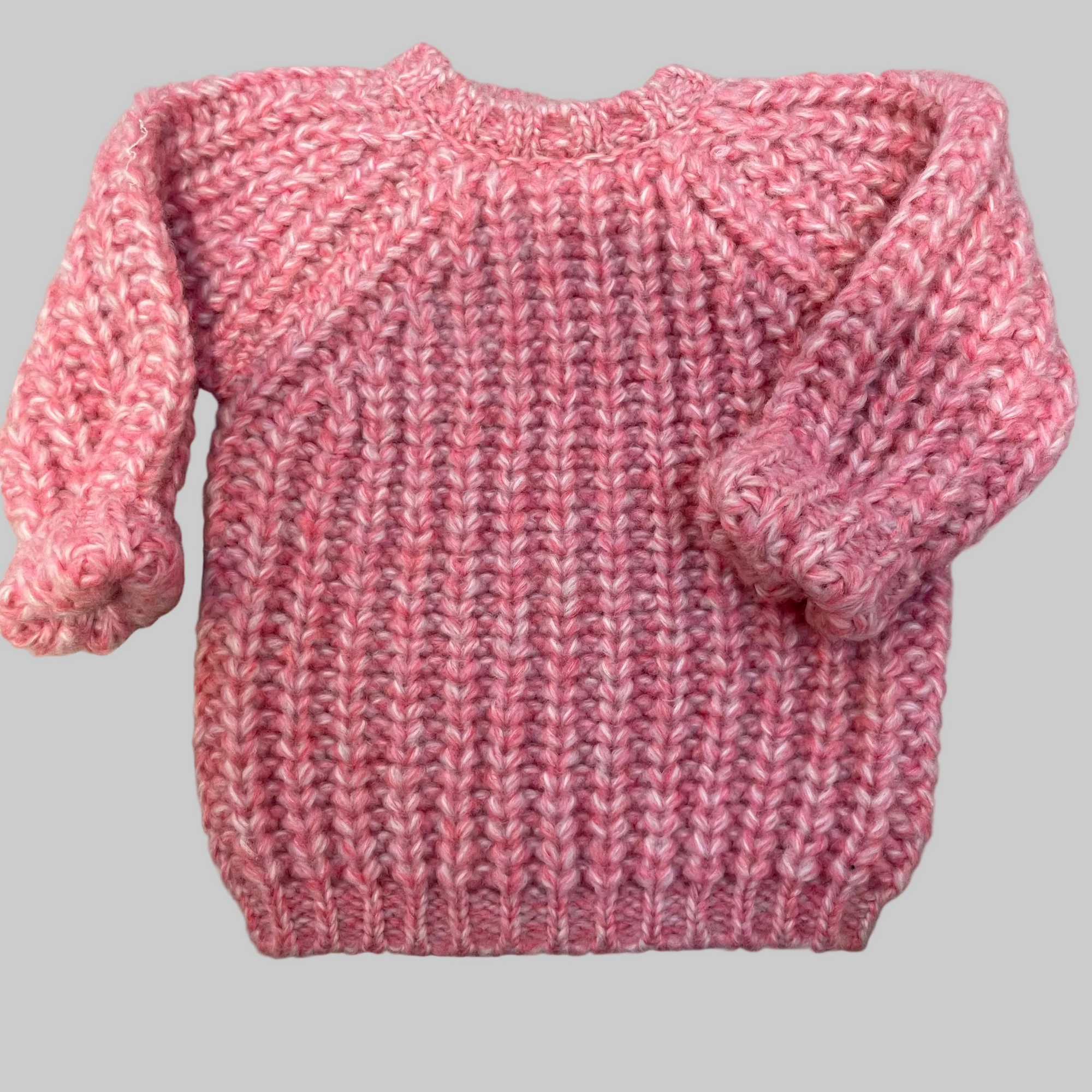 Pequeno tocon - wool sweater - pink melange