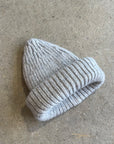 Pequeno tocon - 7024 - chunky wool beanie - light grey