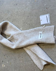 Pequeno tocon - 5017 - soft wool baby scarf - ecru
