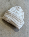 Pequeno tocon - 7024 - chunky wool beanie - ecru