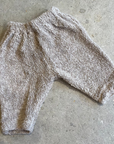 Pequeno tocon - 6061 - soft teddy trousers - tan
