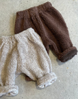 Pequeno tocon - 6061 - soft teddy trousers - tan