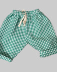 Pequeno tocon - 6059 - baggy check pants - green