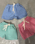 Pequeno tocon - 6015 - check shorts - blue