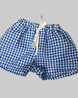 Pequeno tocon - 6015 - check shorts - blue