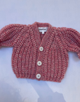Pequeno tocon - 2060 - wool cardigan - pink melange