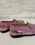 Penny loafers - metallic rose