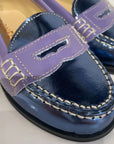 Penny loafers - metallic lila