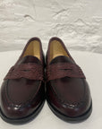 Penny loafers - snake/brown