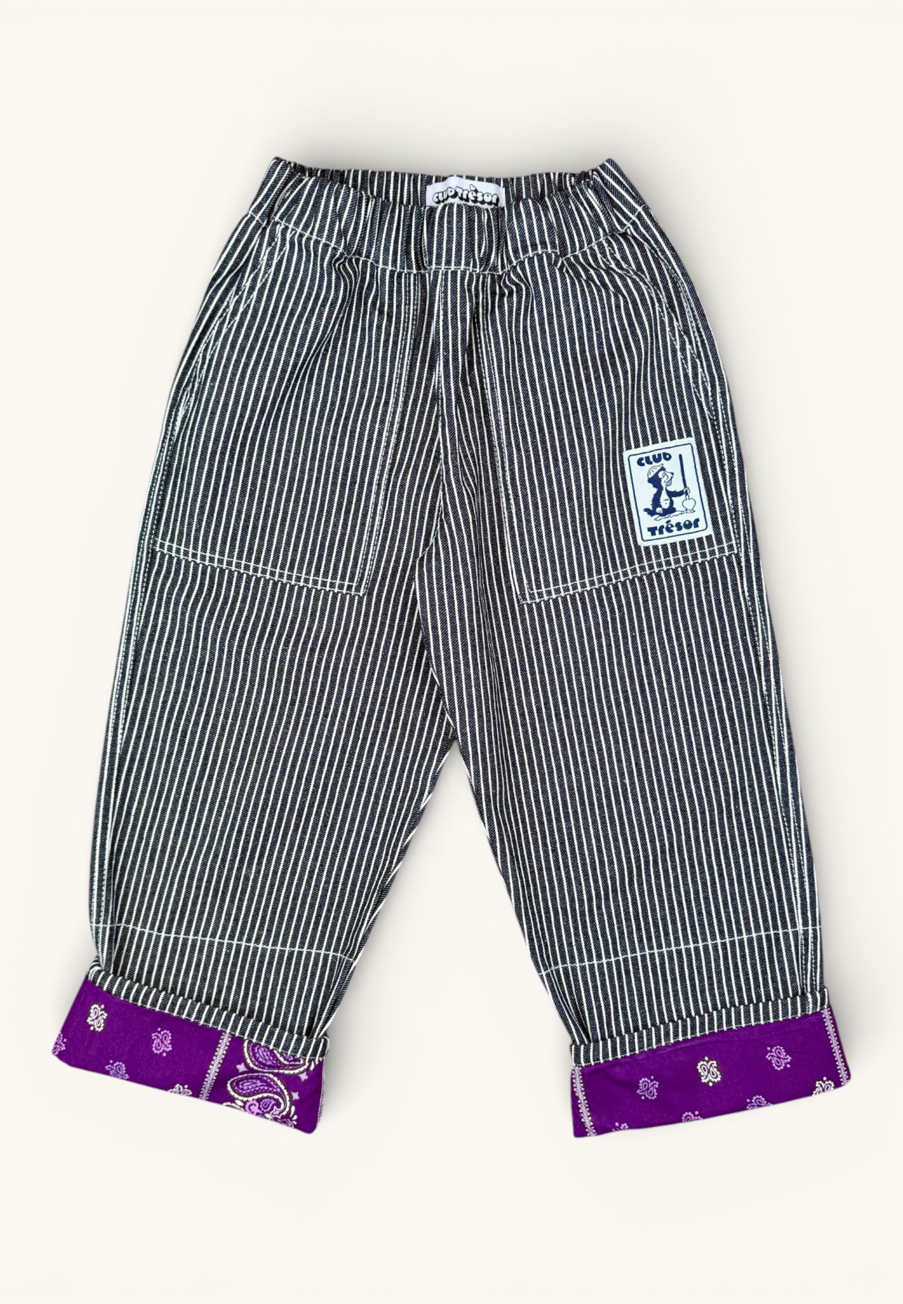 Club tresor - workwear growing pants - black