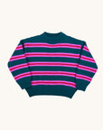 Club tresor - knit heritage sweater - green/pink