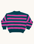 Club tresor - knit heritage sweater - green/pink