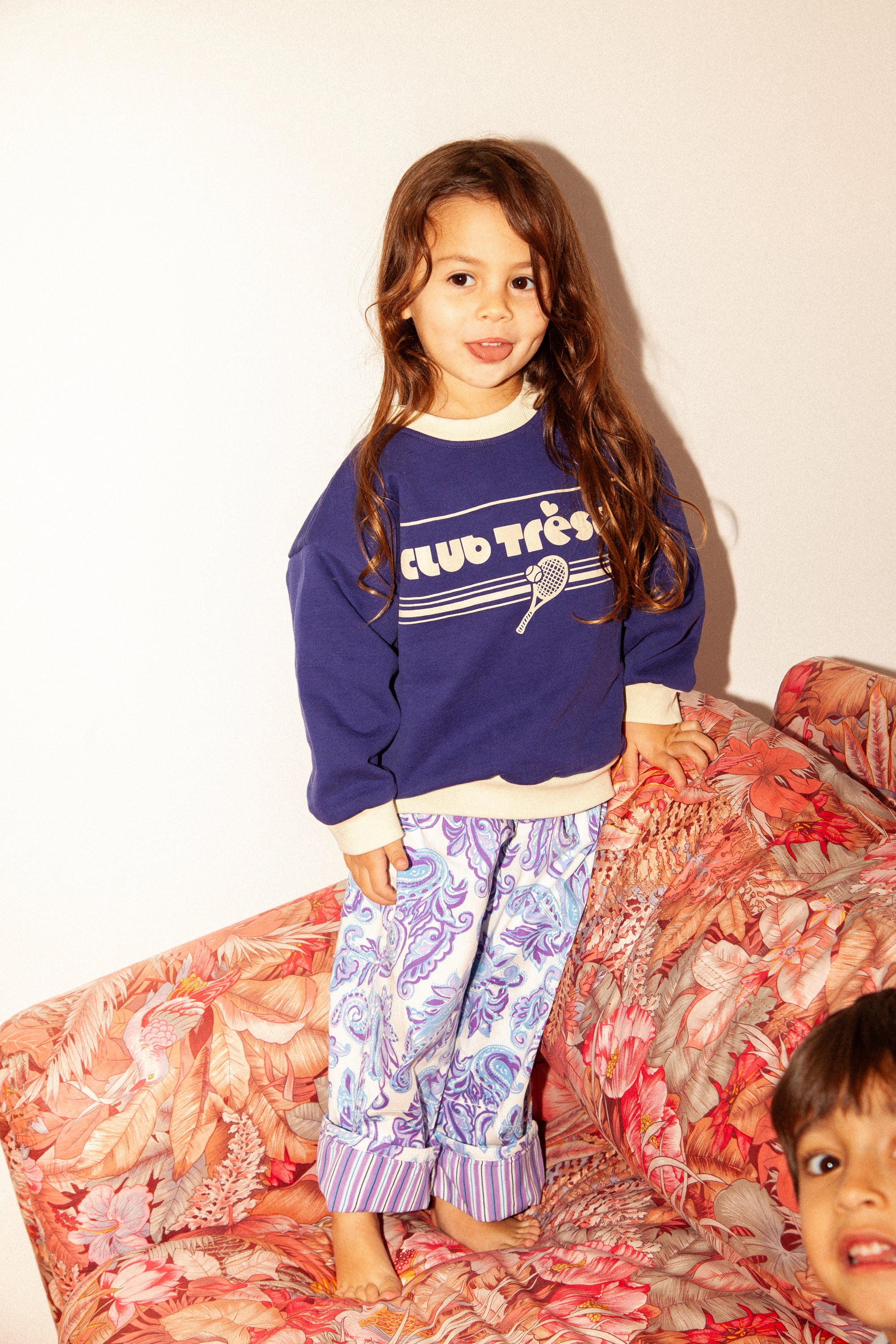 Club tresor - growing pants - purple paisly