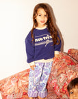 Club tresor - growing pants - purple paisly