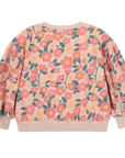Jelly Mallow - coral flower sweatshirt