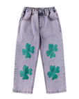 Jelly Mallow - lucky clover denim pants