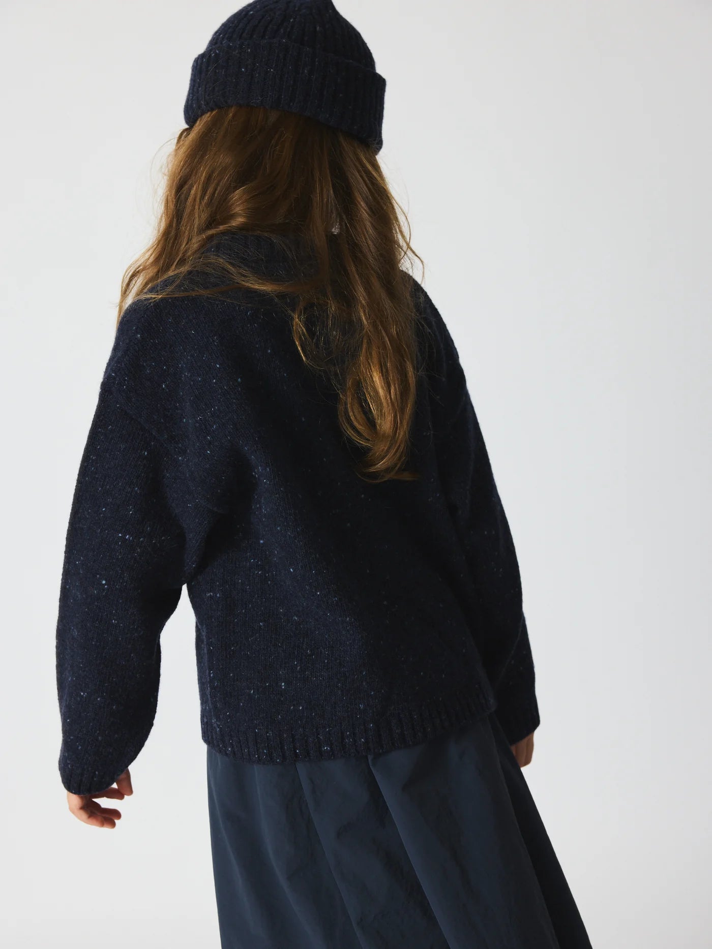 Brunobruno nation - jude wool sweater - indigo blue