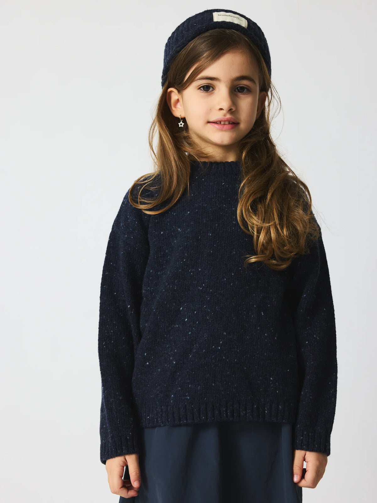 Brunobruno nation - jude wool sweater - indigo blue