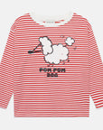 Weekend house kids - pom pom dog longsleeve stripe t-shirt