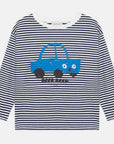 Weekend house kids - beep beep longsleeve stripe t-shirt