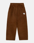 Weekend house kids - pom pom dog corduroy pants - brown
