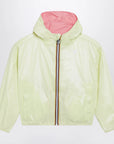 K-way - laurette - reversible rain jacket - pink/yellow
