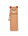 Legami - 2 in 1 silicone pencil case - kawaii - teddy bear