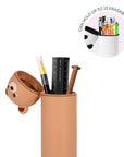 Legami - 2 in 1 silicone pencil case - kawaii - teddy bear