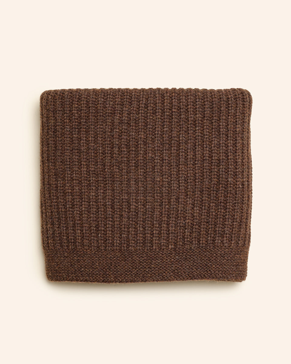 Hvid - Blanket Kiki - dark brown