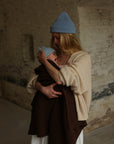 Hvid - Blanket Kiki - dark brown
