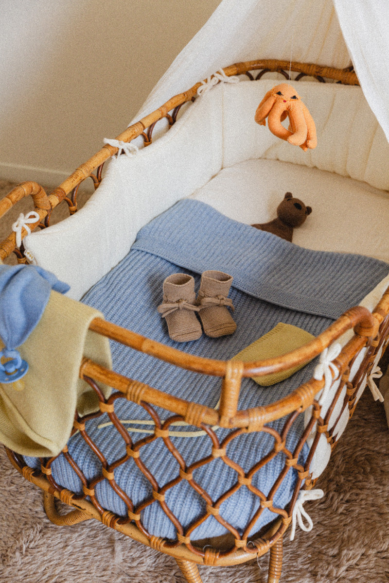 Hvid - Blanket Kiki - frost blue