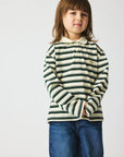 Brunobruno nation - kai polo t-shirt - myrtle stripe