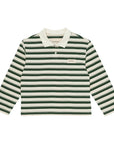 Brunobruno nation - kai polo t-shirt - myrtle stripe