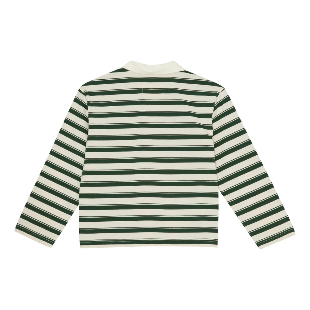 Brunobruno nation - kai polo t-shirt - myrtle stripe