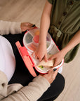 Gobe - lunchbox with snack spinner - watermelon pink