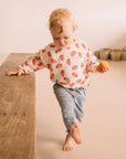Buho - bb - strawberry sweatshirt - cream pink