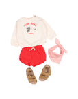 Buho - bb - mon ami sweatshirt - cream pink