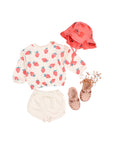 Buho - bb - strawberry sweatshirt - cream pink