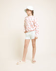 Buho - kids - drill shorts - aqua