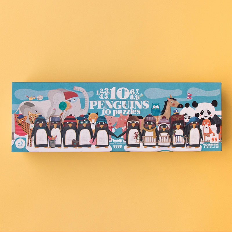Londji - puzzle - 10 penguins