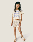 Mipounet - amour crop t-shirt - ecru