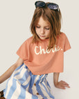 Mipounet - claude mini skirt - ecru/blue