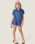Mipounet - amelie denim shirt - blue