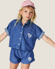 Mipounet - amelie denim shirt - blue