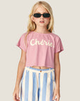 Mipounet - cherie crop t-shirt - pink
